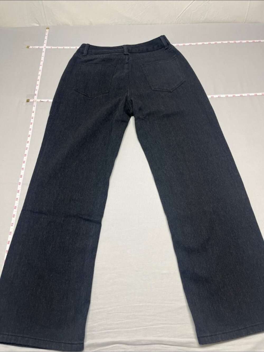 Classic Black Straight-Leg Jeans for Women small 28z28L stretch 1137 - Picture 5 of 5